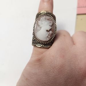 Vintage costume Cameo Ring